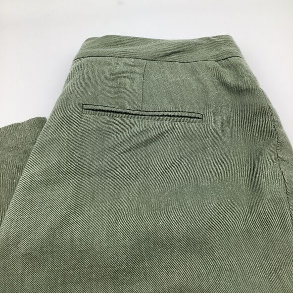 BCBG MAXAZRIA Womens Linen‎ Blend Pants Green Size XXS - Picture 1 of 10